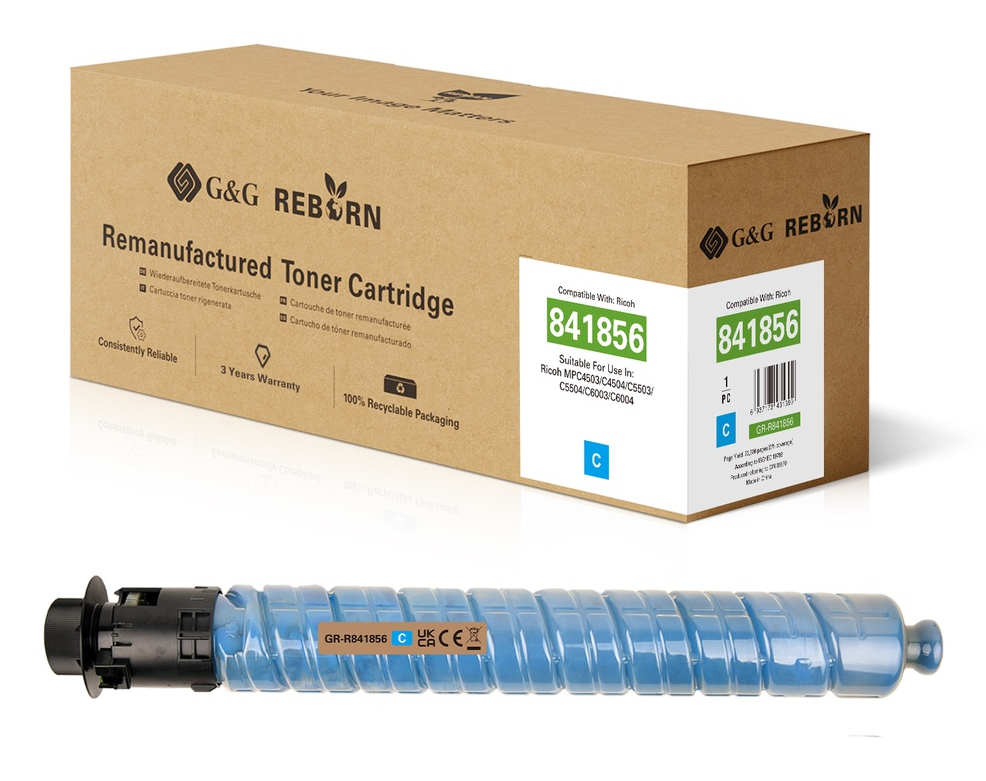 G&G Reborn-Toner kompatibel mit Ricoh MPC6003/­ 841856 G&G Reborn-Toner kompatibel mit Ricoh MPC6003/­ 841856
