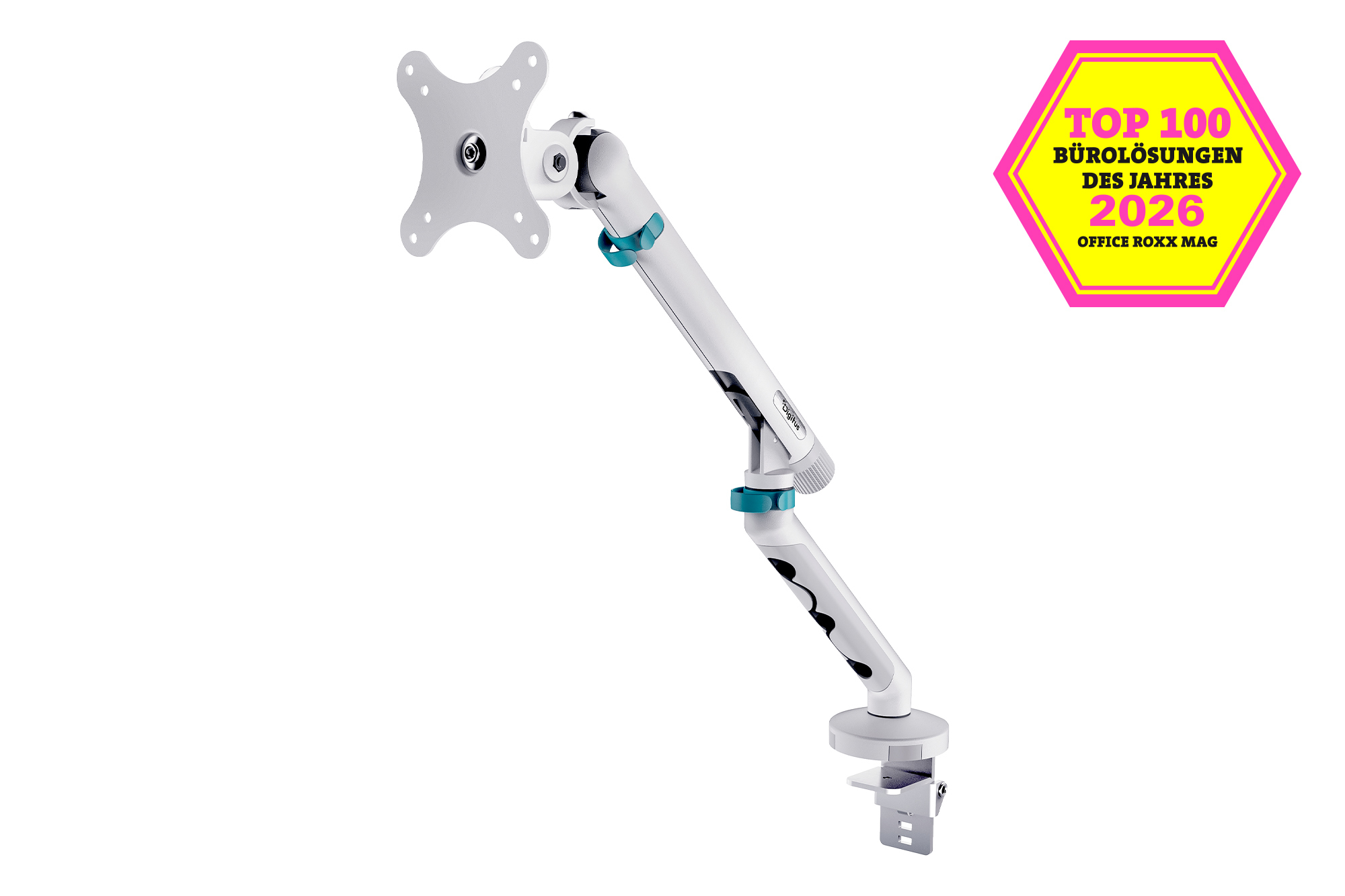 DIGITUS TIS 35" 2TFT, 4Gelenke weiß max.10KG mech. Feder
