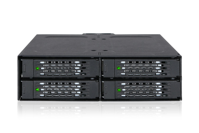 Backplane IcyDock 4x6,3cm SATAI-III in 1x5,25" HDD/&shy;SSD sw