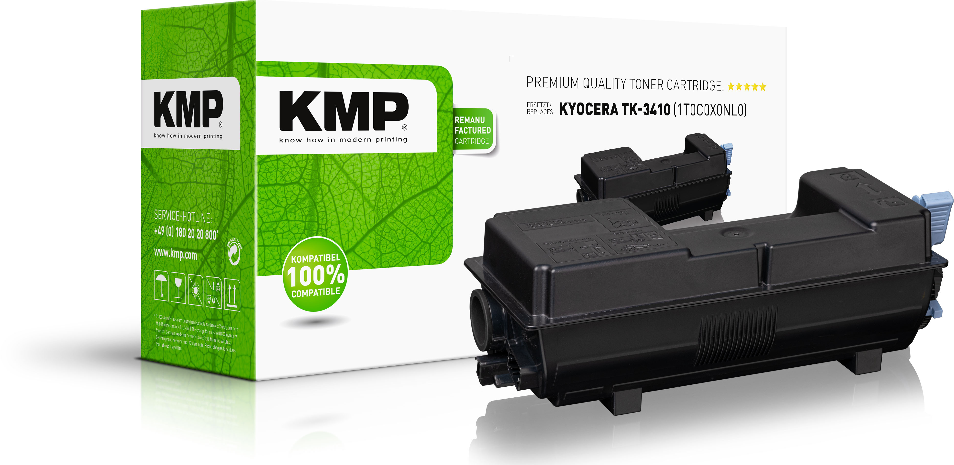 KMP Toner Kyocera TK3410 (1T0C0X0NL0) black 15500 S.