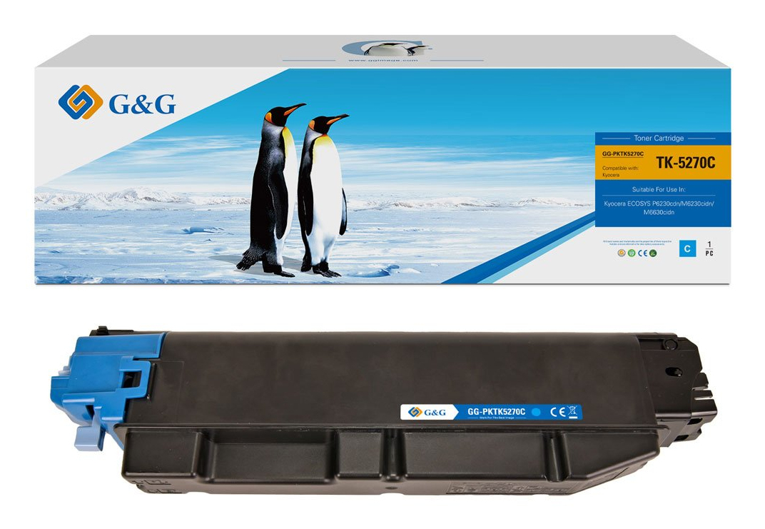 G&G Toner kompatibel mit Kyocera TK-5270C G&G Toner kompatibel mit Kyocera TK-5270C
