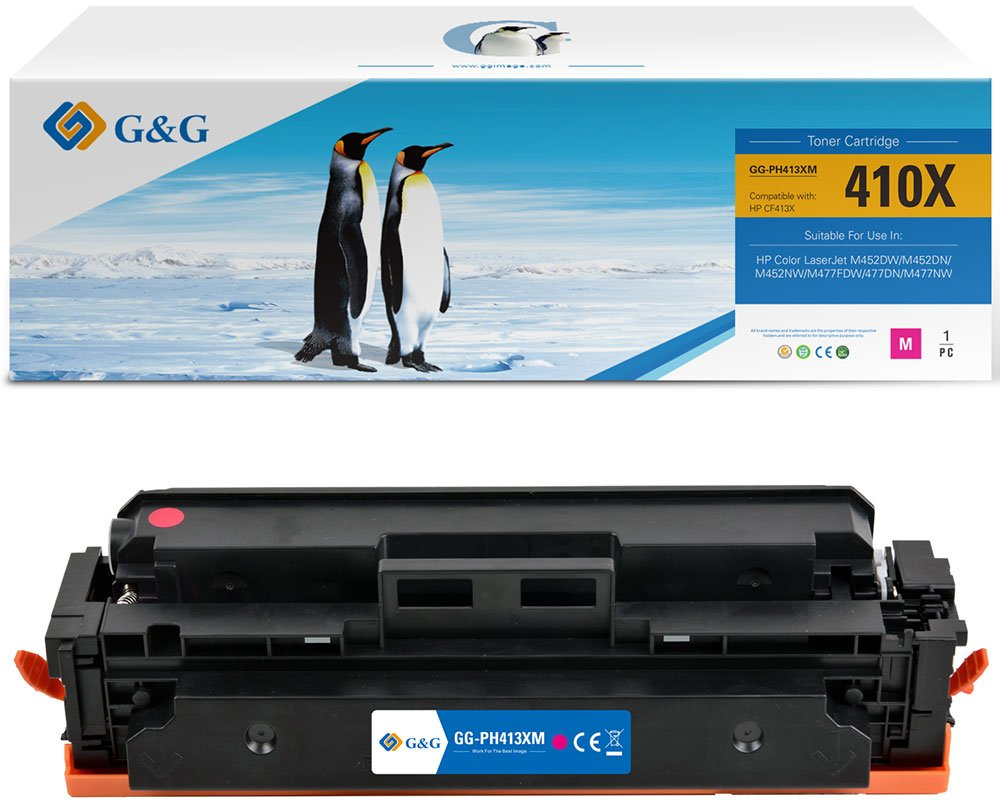G&G XL-Toner kompatibel mit HP 410X/&shy; CF413X