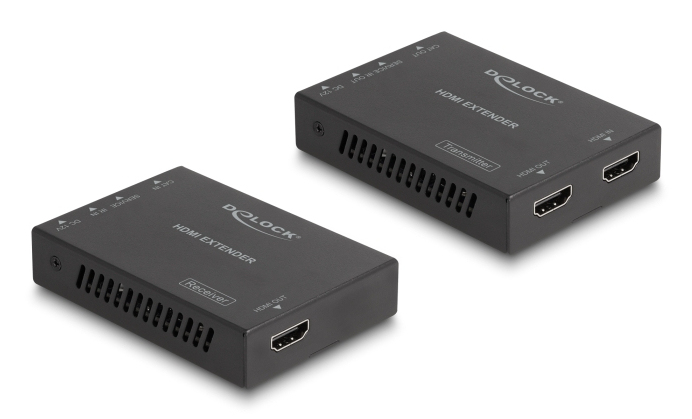 DELOCK HDMI Extender Set über Cat.6 Kabel 4K 60 Hz 50 m