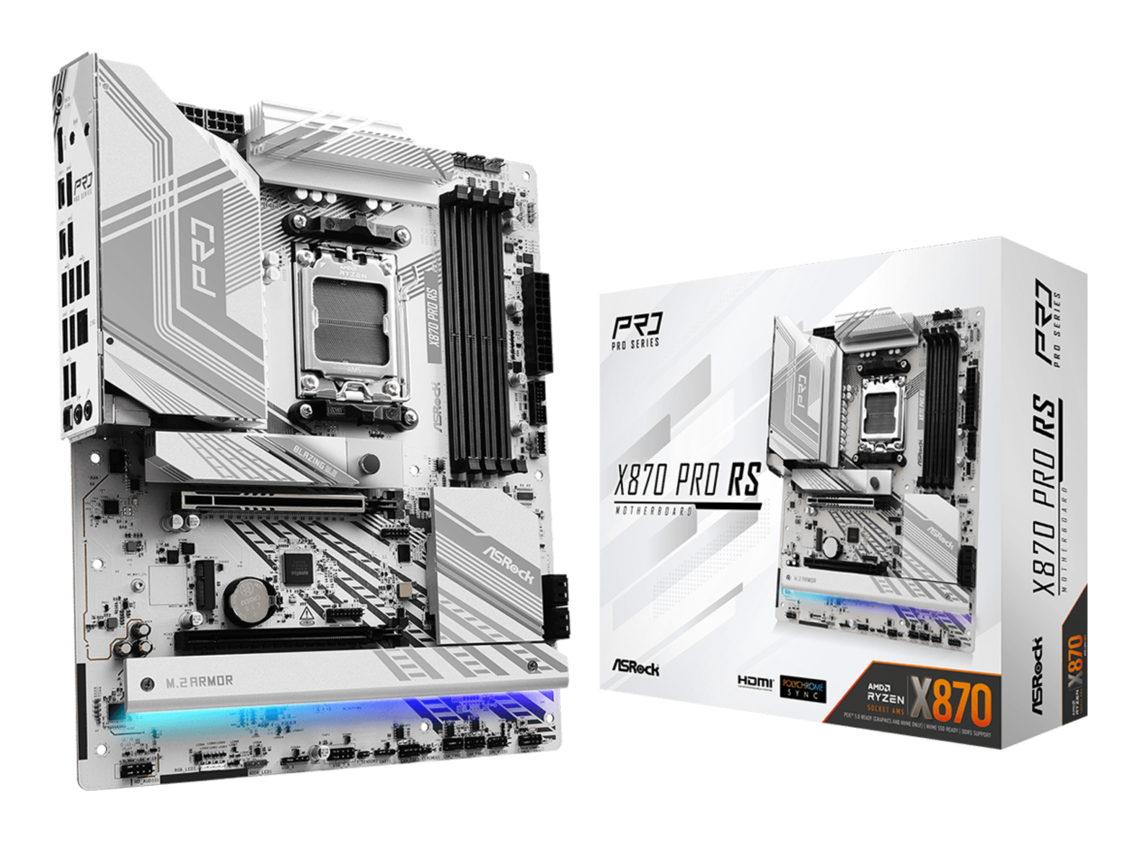 ASRock X870 Pro RS AM5 ATX HDMI/&shy;USB-C DDR5 retail