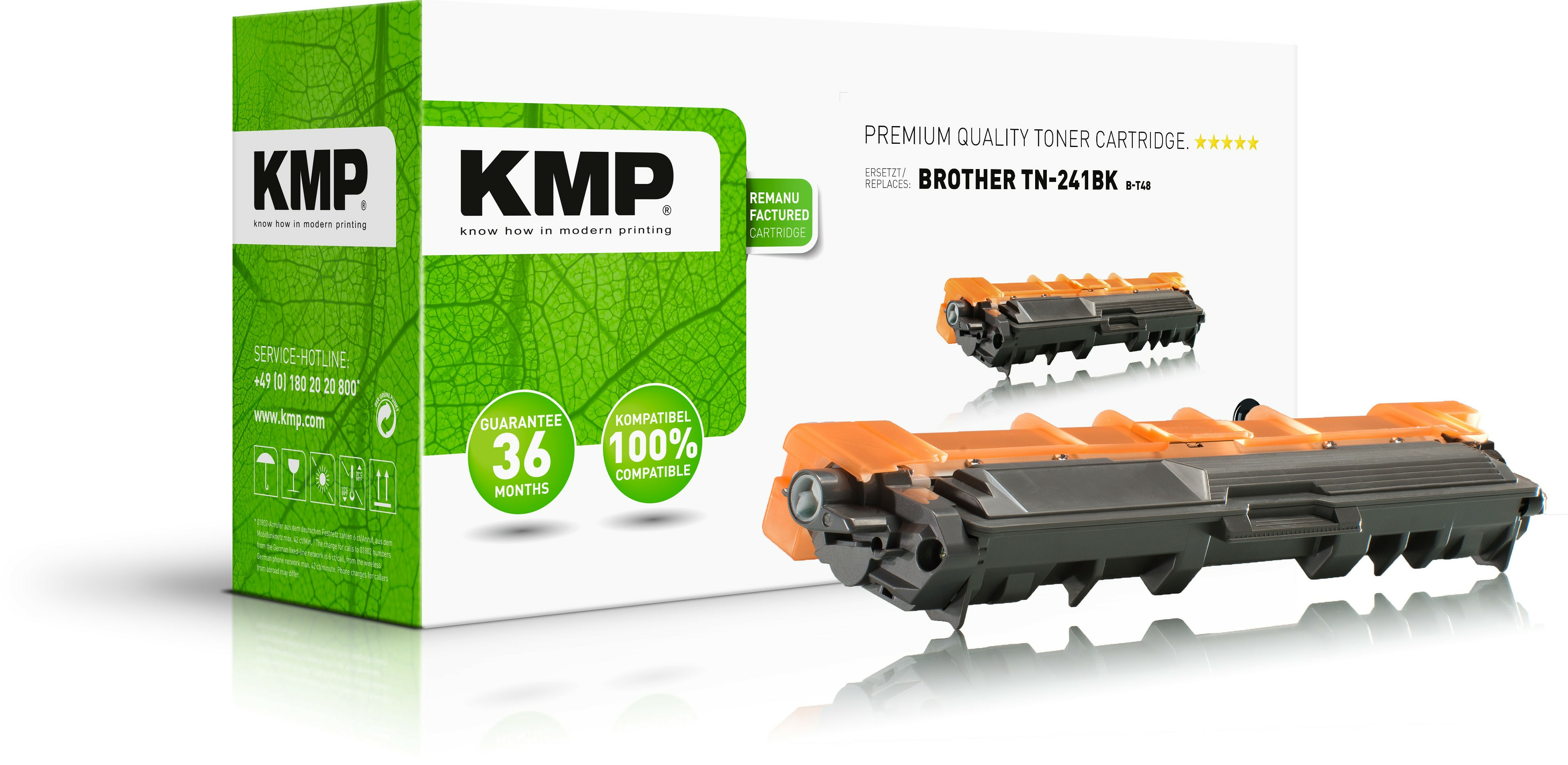 KMP Toner Brother TN-241BK/­TN241BK black 2500 S. B-T48 remanufac KMP Toner Brother TN-241BK/­TN241BK black 2500 S. B-T48 remanufac