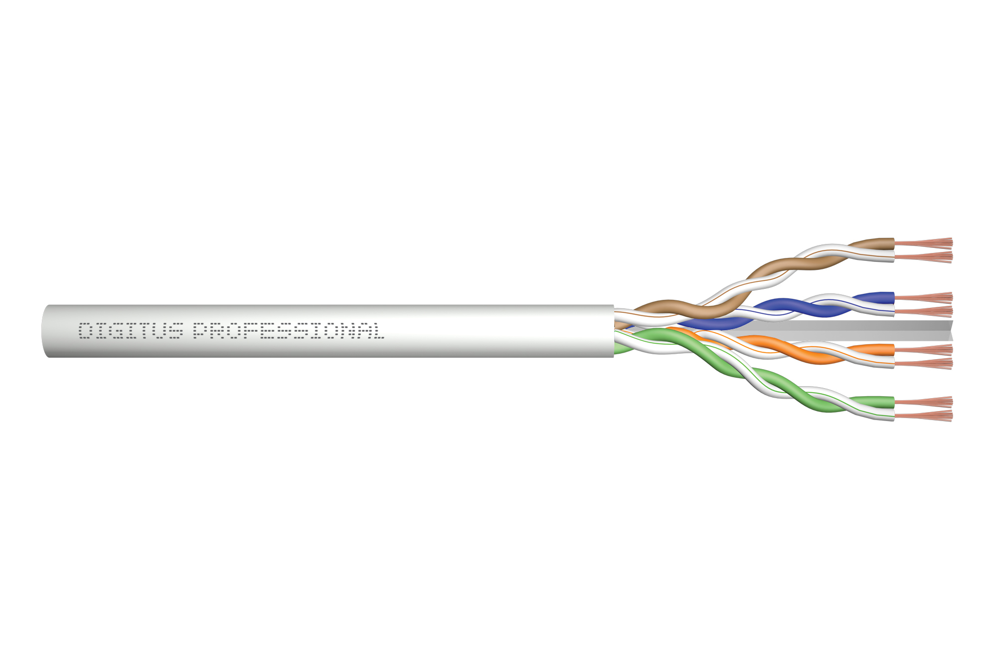 DIGITUS CAT 6A U/&shy;UTP Twisted Pair Roh-Patchkabel,305m,grau