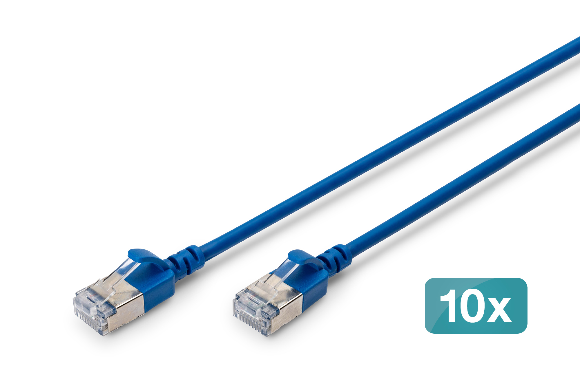 DIGITUS Patchkabel CAT 6A F/&shy;FTP Slim 2m blau Stück