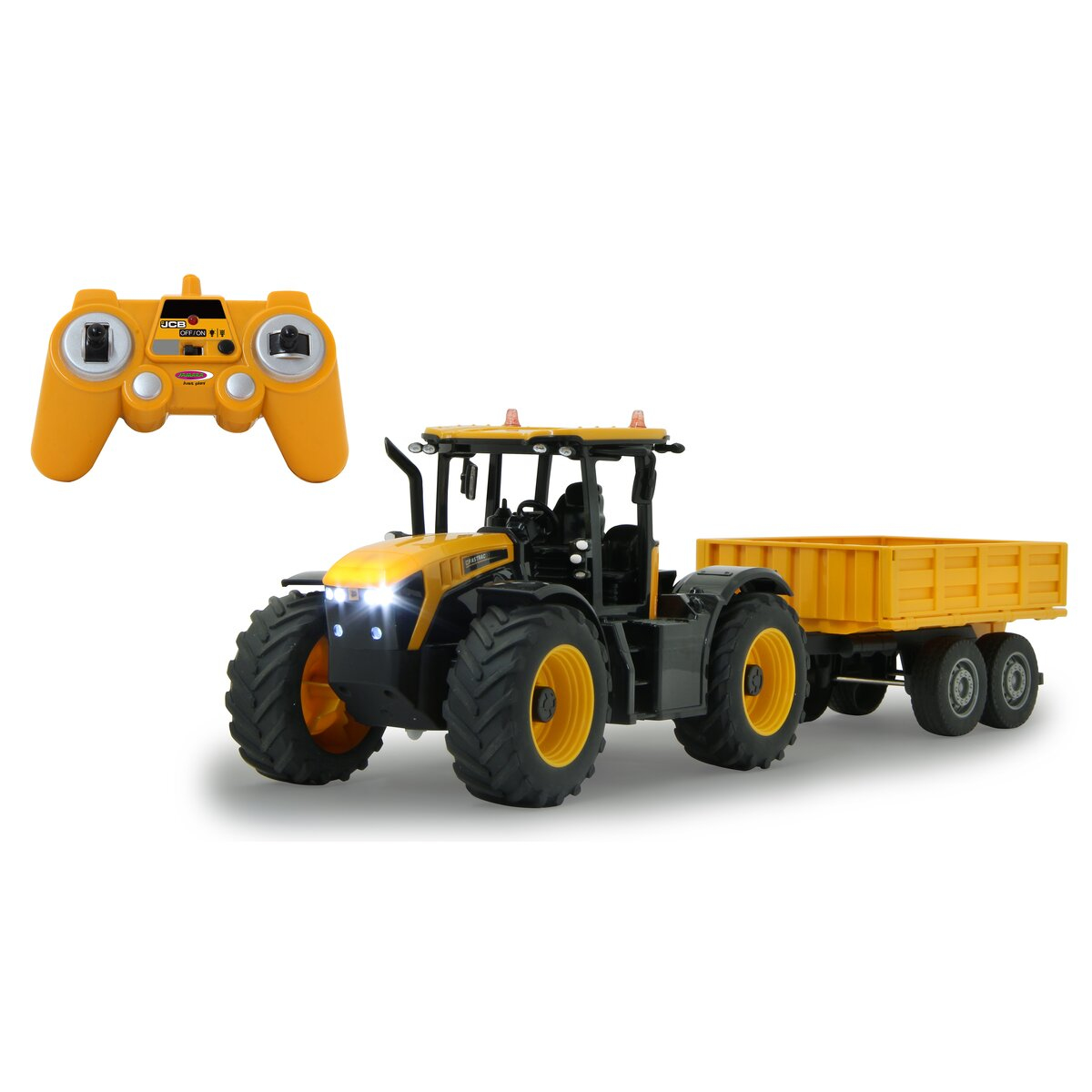 Jamara JCB Fastrac Traktor mit Kippanhänger 1:24 2,4GHz Jamara JCB Fastrac Traktor mit Kippanhänger 1:24 2,4GHz