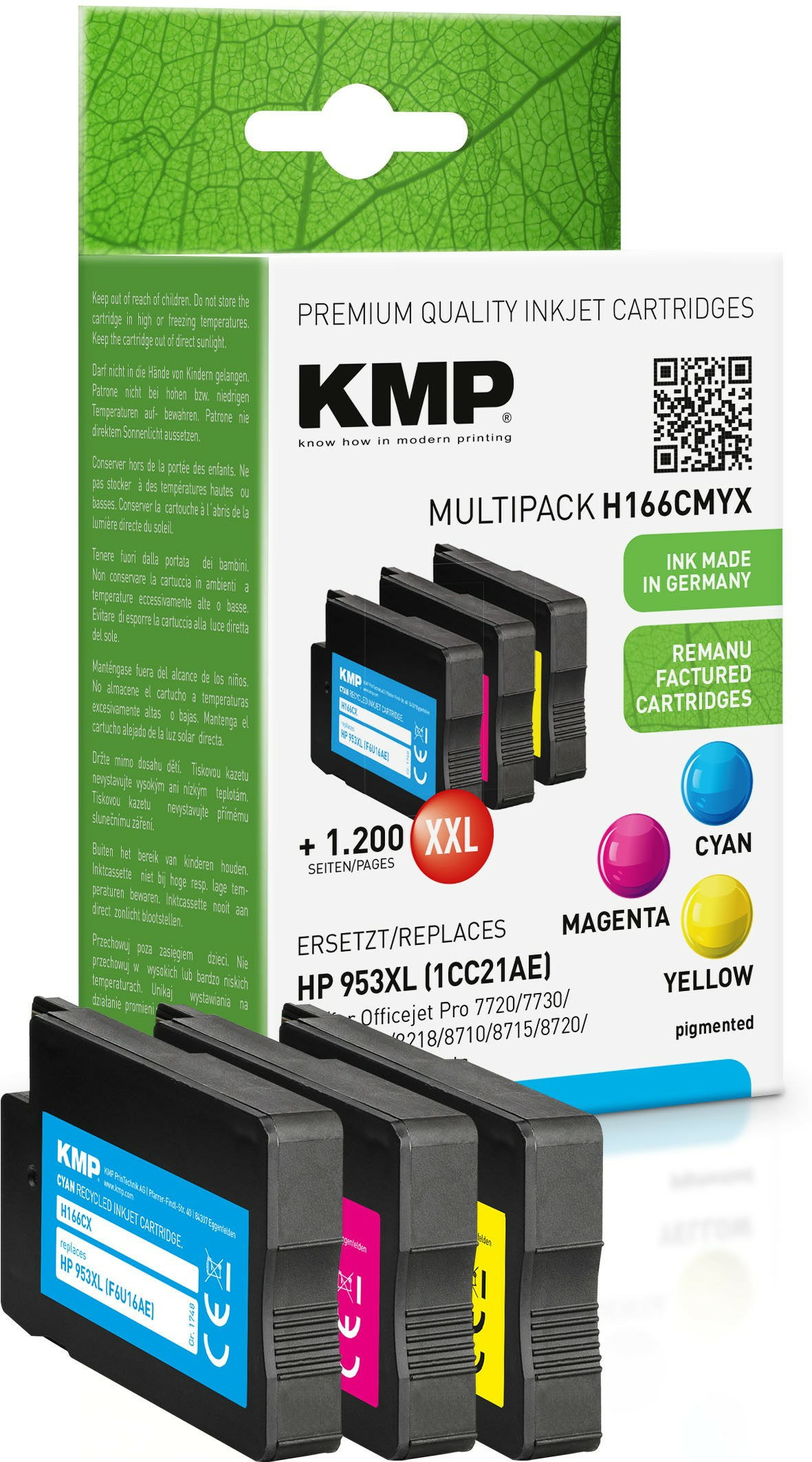 KMP Patrone HP 953XL (1CC21AE) Multip. 2000 S. Hybrid-Chip refil KMP Patrone HP 953XL (1CC21AE) Multip. 2000 S. Hybrid-Chip refil