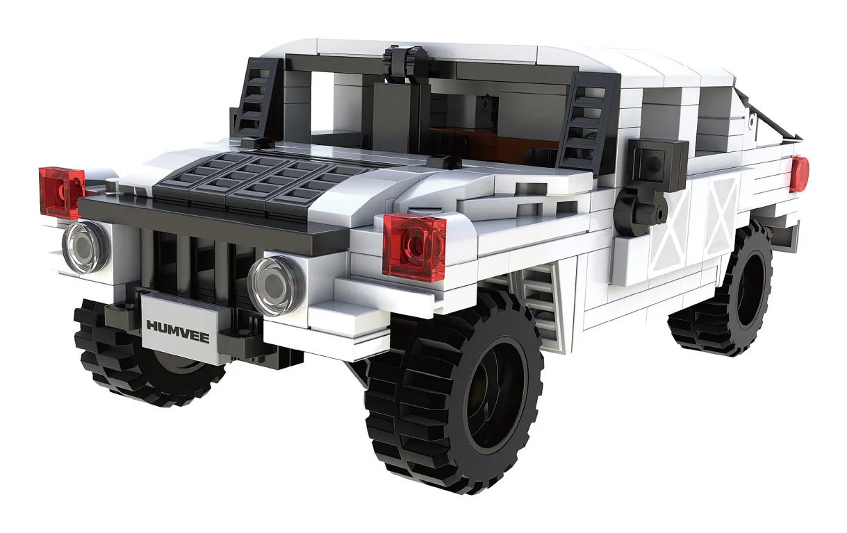 Jamara CaDA Humvee 1:24 Bricks weiß 8+