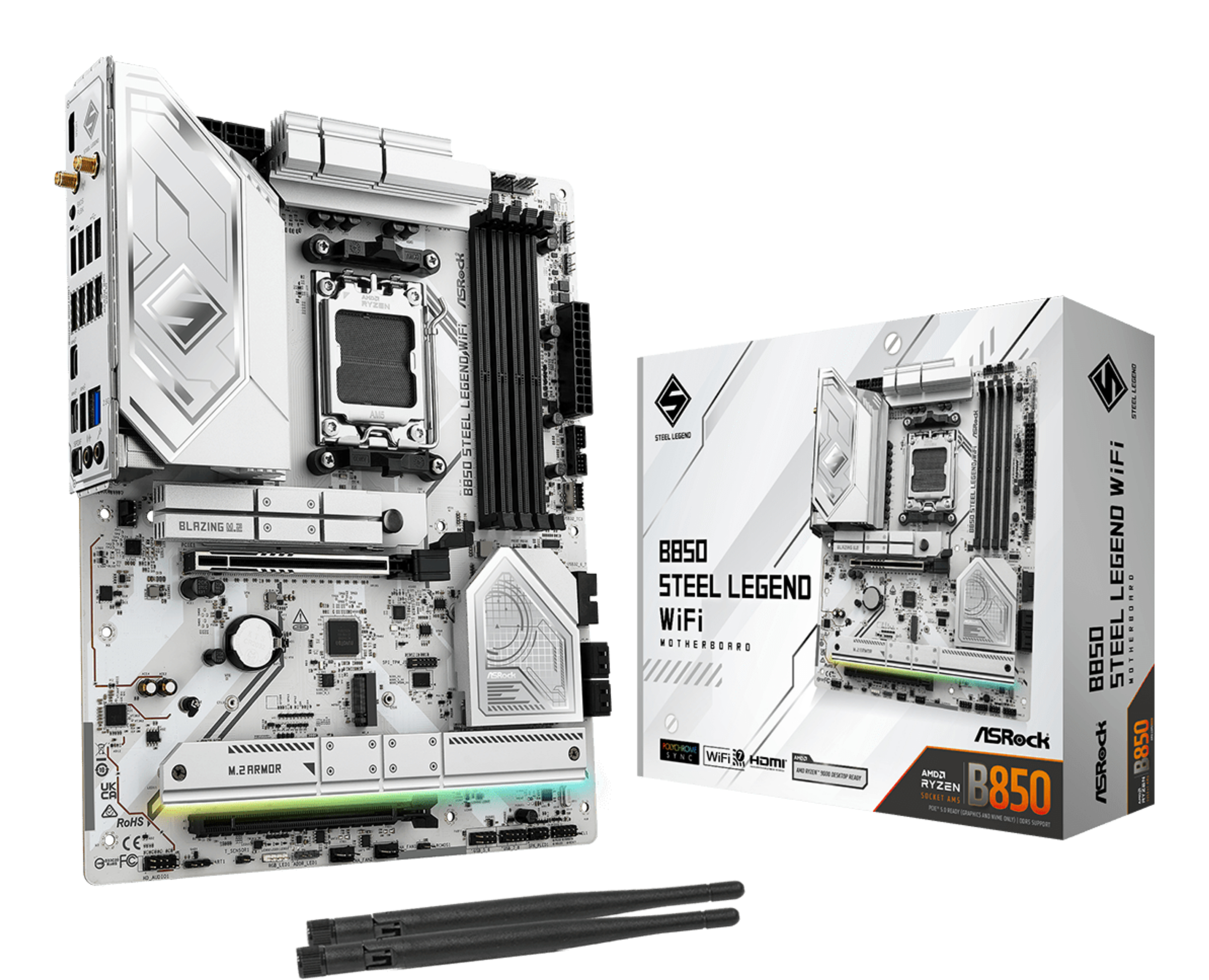 ASRock B850 Steel Legend WiFi AM5 ATX HDMI DDR5
