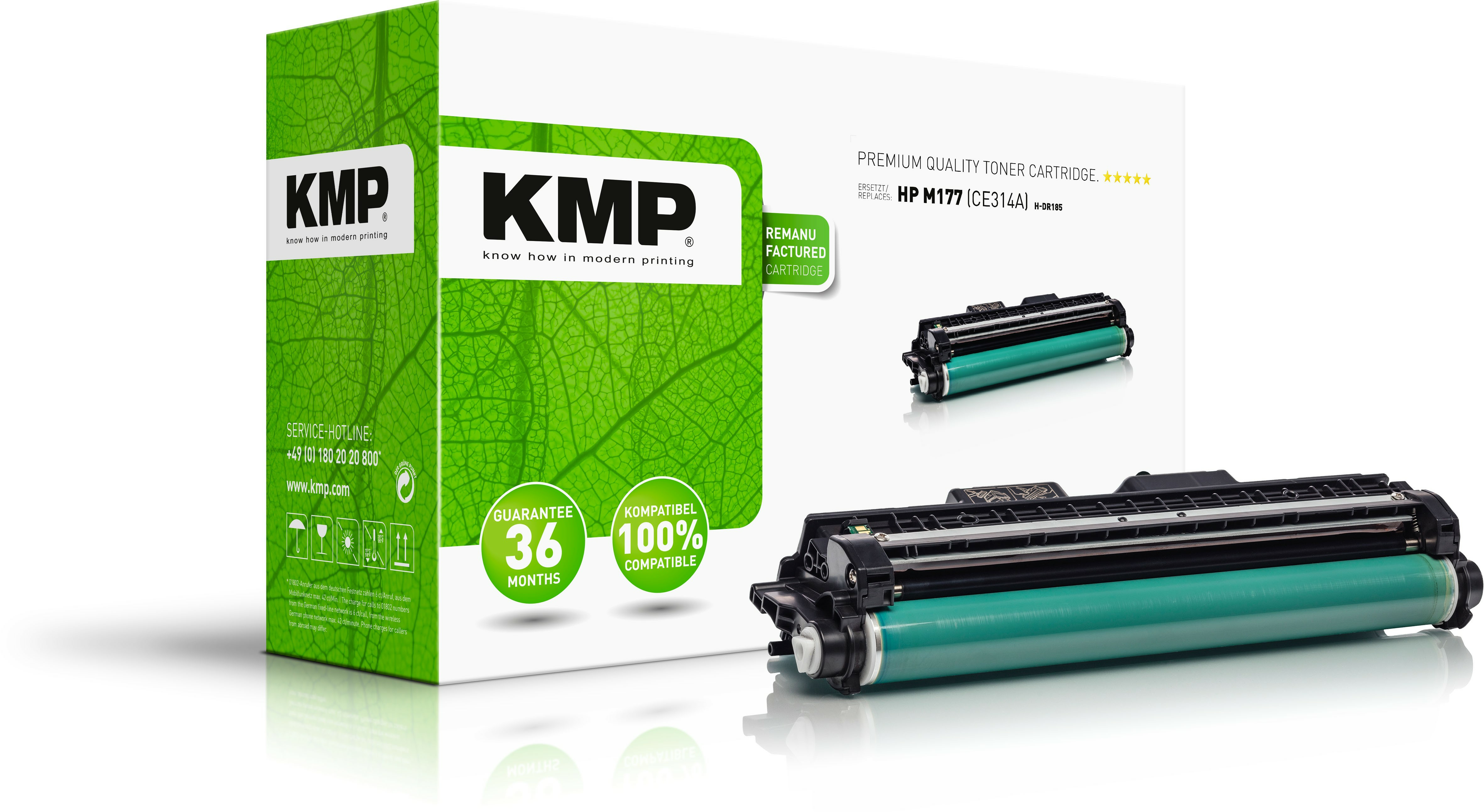 KMP Trommel HP CE314A black 14000 S. H-DR185 kompatibel