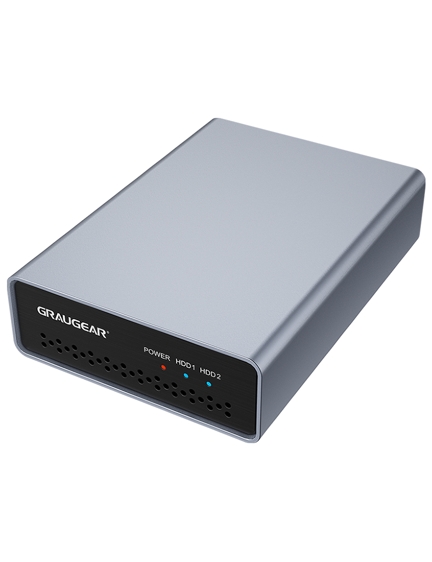 GRAUGEAR externes Raid Gehäuse 2x2,5"HDD/­SSD USB 3.2 retail GRAUGEAR externes Raid Gehäuse 2x2,5"HDD/­SSD USB 3.2 retail