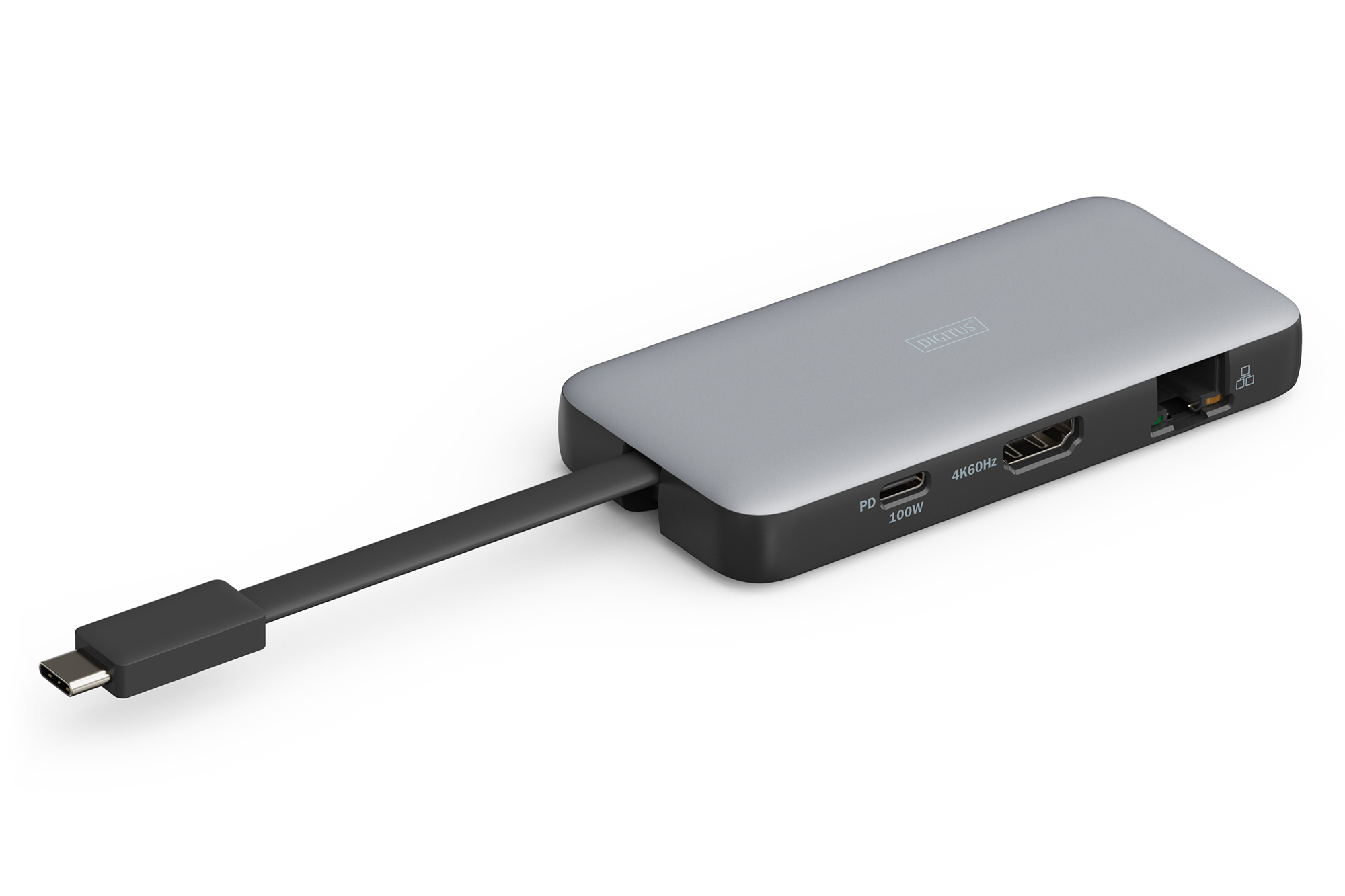 DIGITUS Docking USB-C->HDMI,USB3.2,RJ45,SD,MicroSD,PD silber DIGITUS Docking USB-C->HDMI,USB3.2,RJ45,SD,MicroSD,PD silber