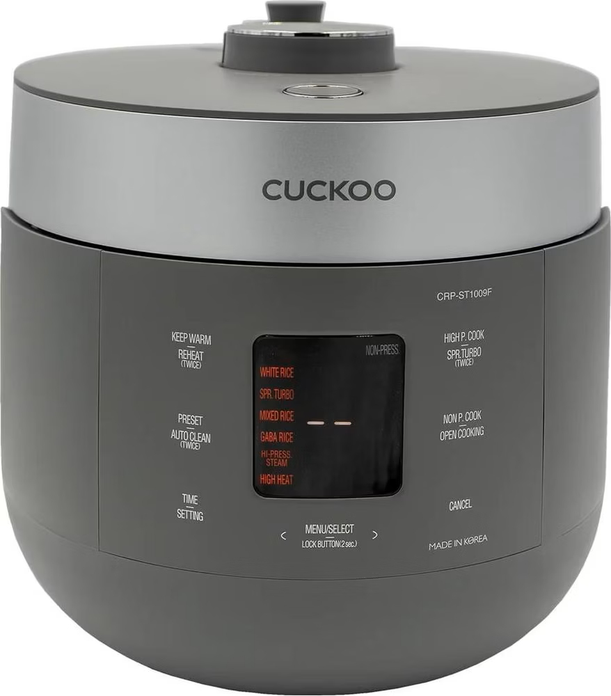 Cuckoo Reiskocher 1,80l CRP-ST1009F Twin Pressure grau