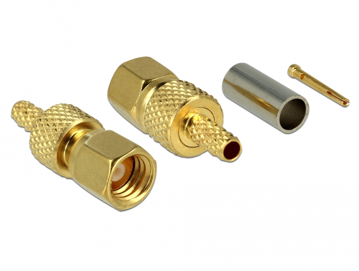 DELOCK Adapter SMC-St z.Crimpen RG-174/&shy;RG-316