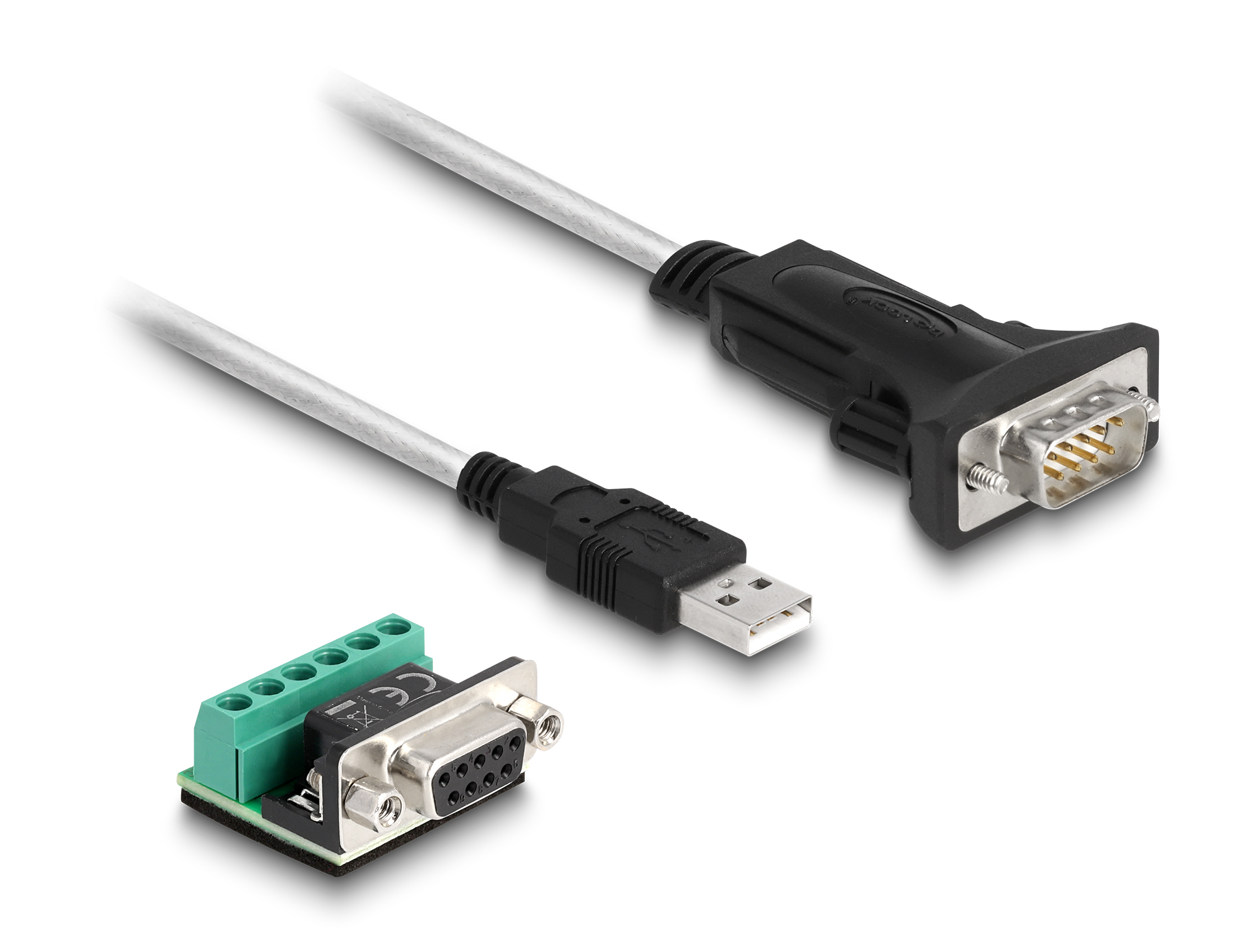 DELOCK Adapter USB 2.0 Typ-A zu 1 x Seriell RS-422/&shy;485 Stec.