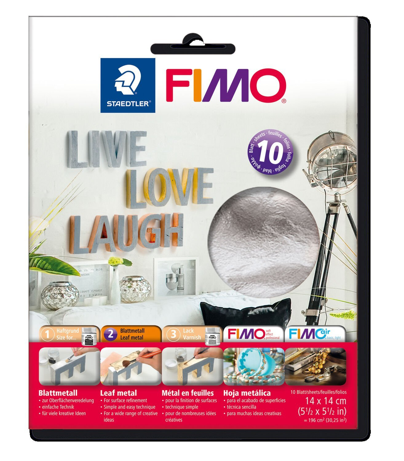 FIMO Zubehör Blattmetall silber 10S