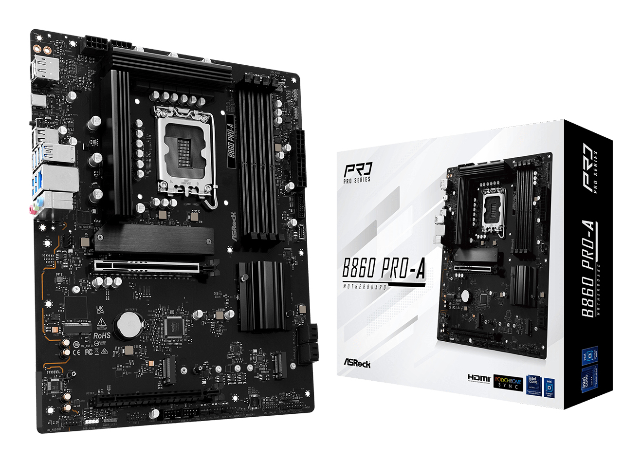 ASRock B860  Pro-A              1851 ATX  HDMI/&shy;DP       DDR5