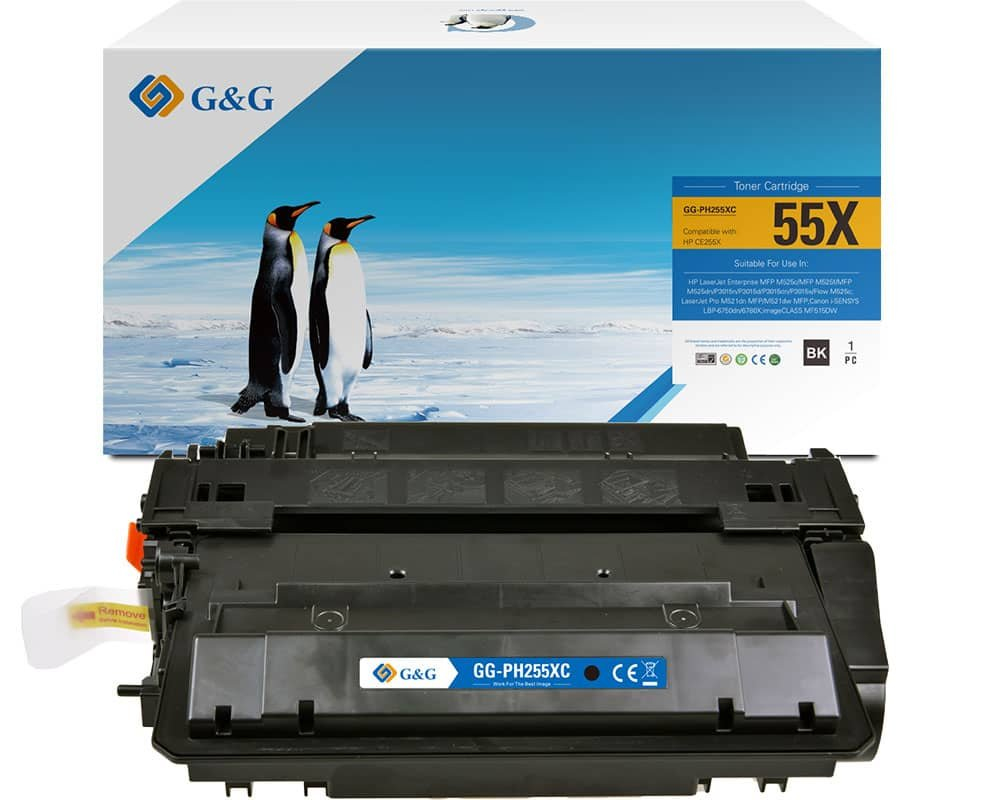 G&G XL-Toner ers. HP 55X/&shy; CE255X/&shy; Canon 724H