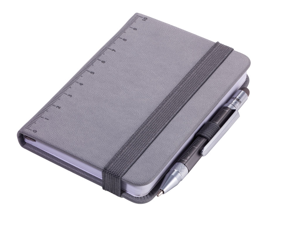 TROIKA Notizblock LILIPAD+LILIPUT TOOL PEN grau