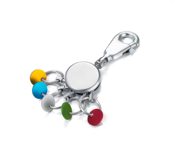 TROIKA Schlüsselanhänger PATENT/&shy;Colour matt