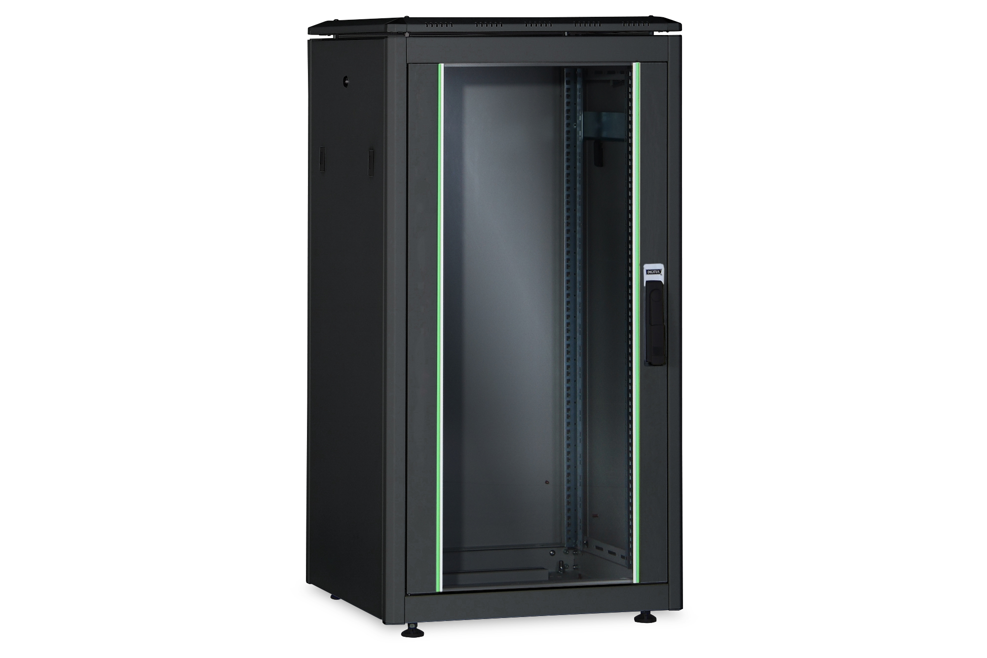 DIGITUS Netzwerkschrank Unique 26HE 1342x800x1000mm schwarz (Spe