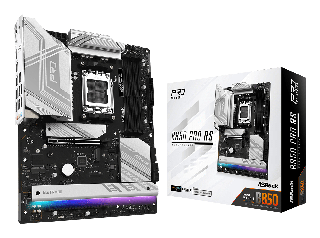ASRock B850 Pro RS AM5 ATX HDMI/&shy;USB-C DDR5