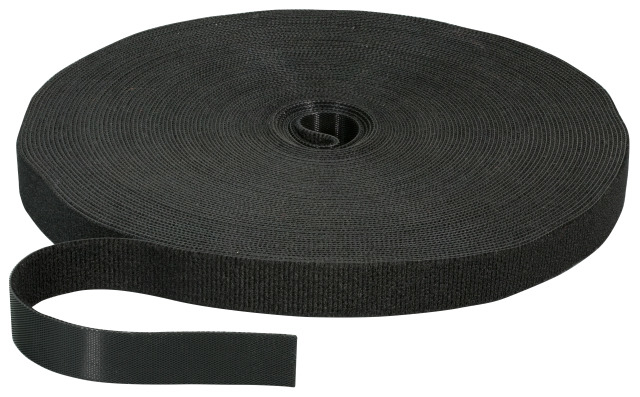 EFB Klettband 20mm schwarz, 25m Rolle