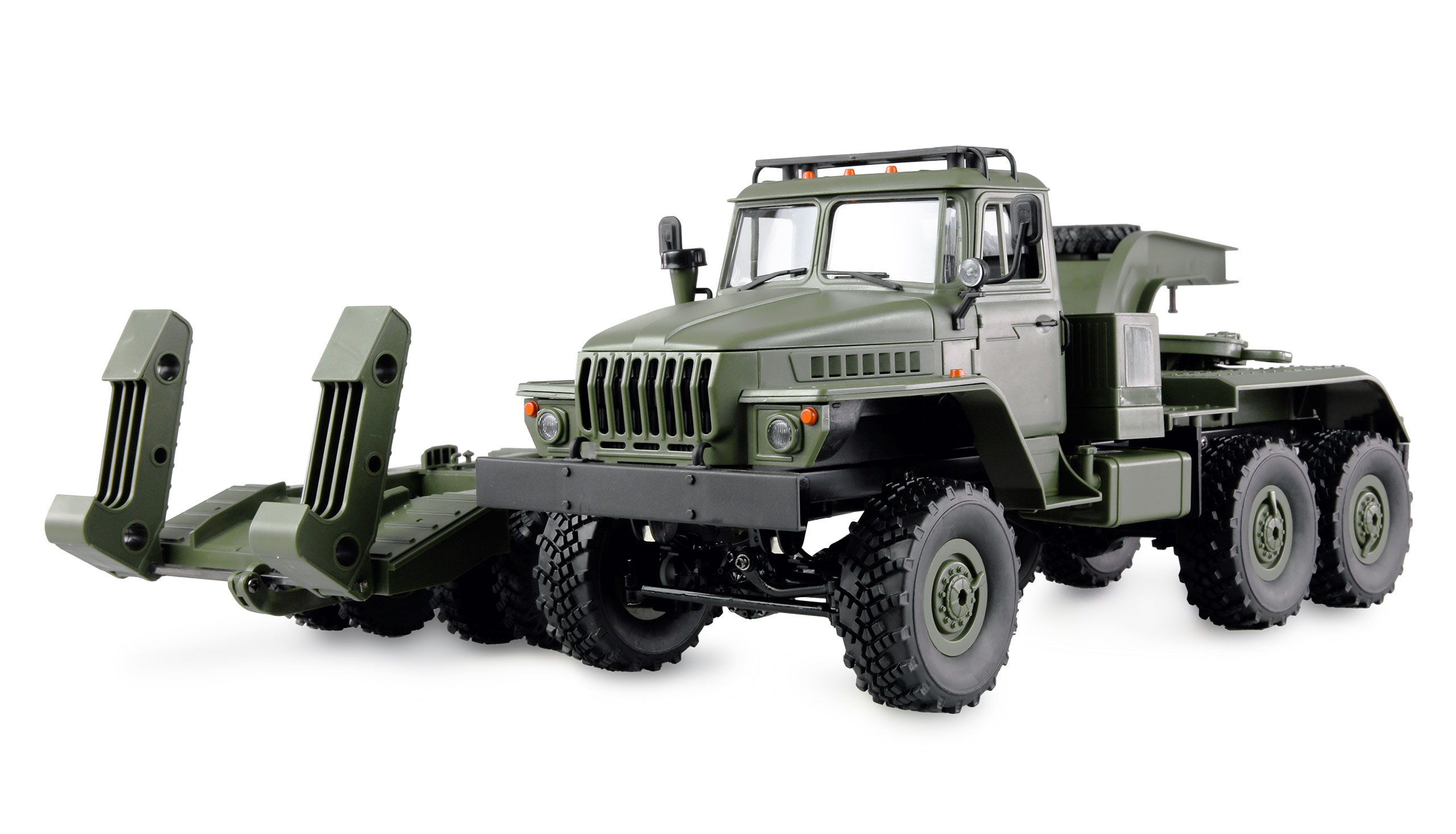 Amewi Ural B36 Militär LKW 6WD mit Tieflader 1:16 RTR grün