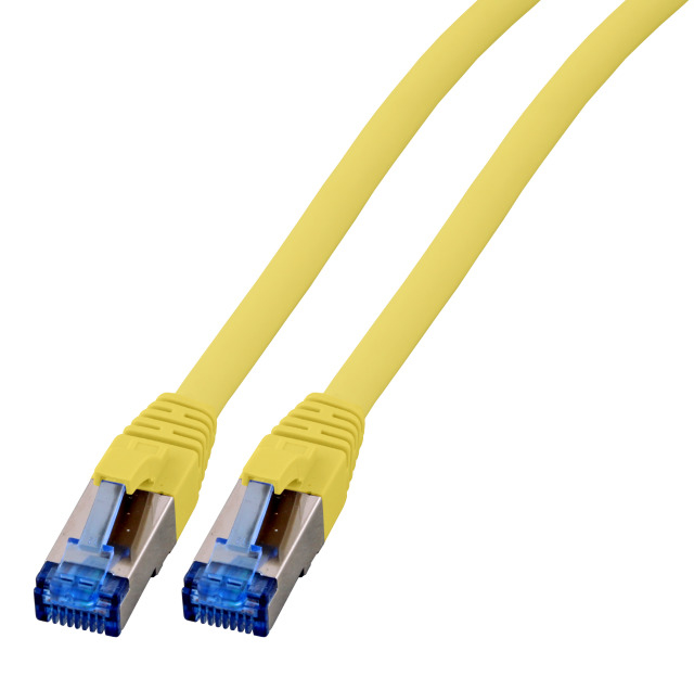 EFB RJ45 Patchk. S/&shy;FTP Cat.6A Cat7 TPE superflex 10.00m gelb