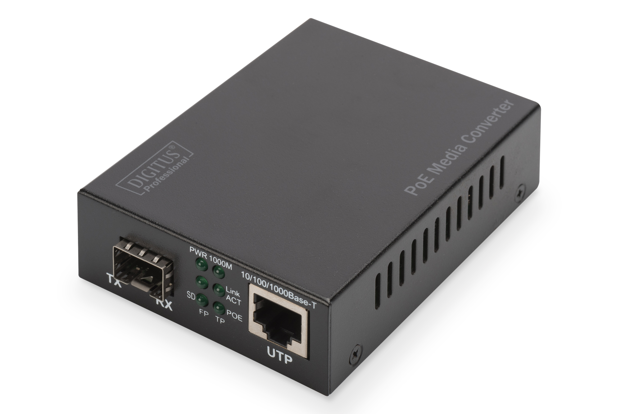 DIGITUS Konverter Gigabit PoE Media SFP/&shy;RJ45