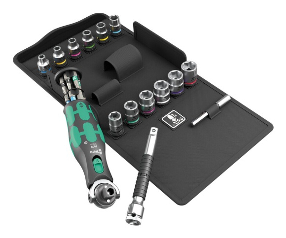Wera Zyklop Pocket Set 3 Knarren-/&shy;Schraubendreher 27tlg,8009