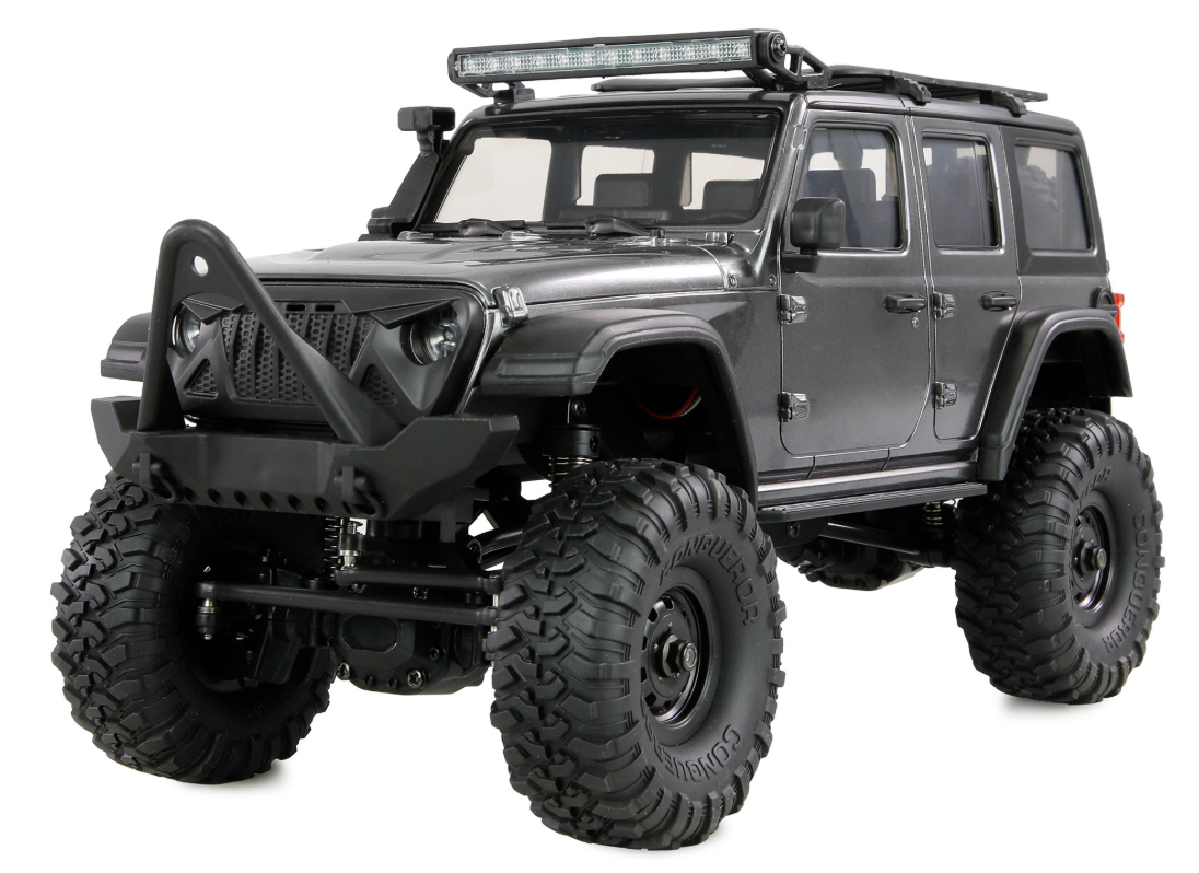 Amewi RC Crawler Mini-D90 AMXRock 4WD 1:16 RTR grau