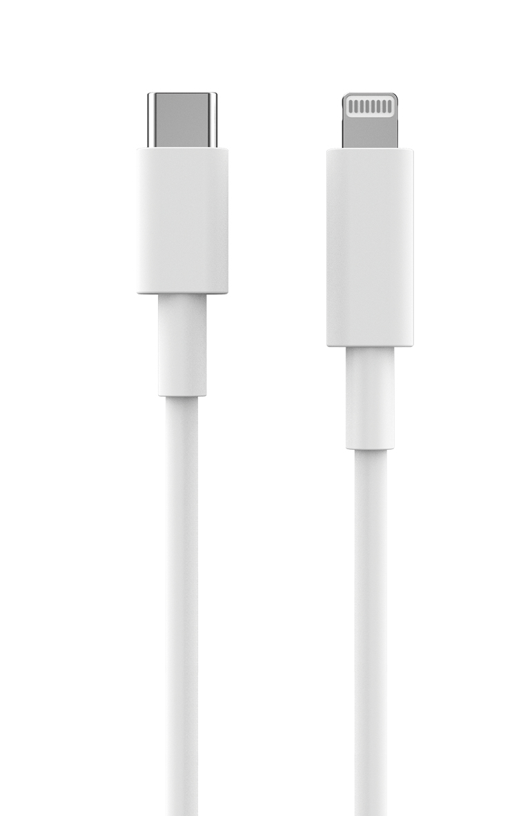 2GO USB Datenkabel Type-C 3.1 auf Lightning  1m  weiß
