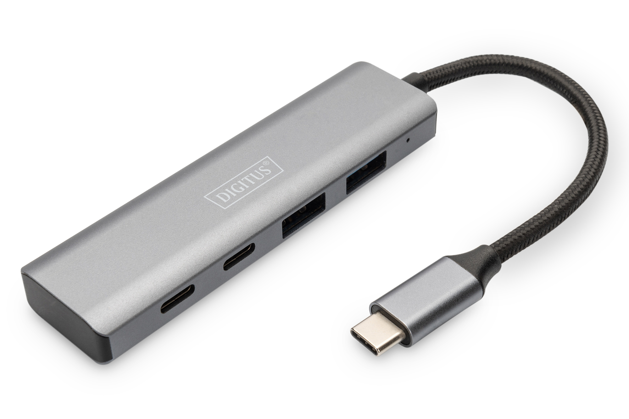 DIGITUS USB-C-Hub 4-Port 3.1 ->2xUSB A 2xUSB C int.Kabel