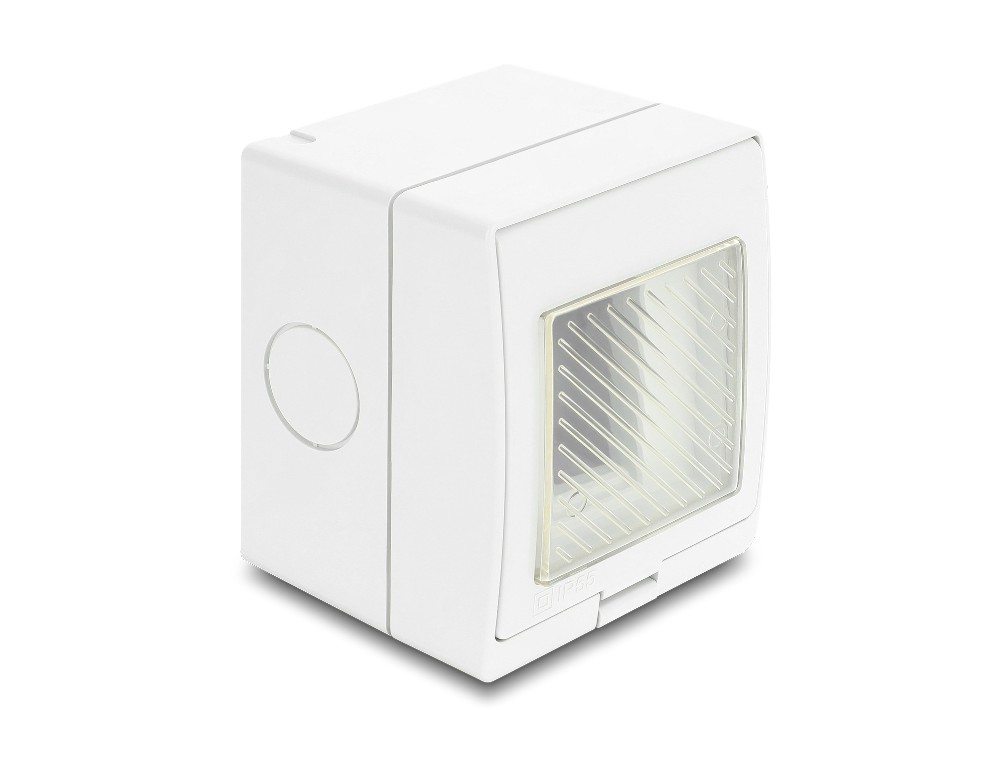 DELOCK Easy 45 Aufputzgehäuse IP55 wasserfest 1 Port