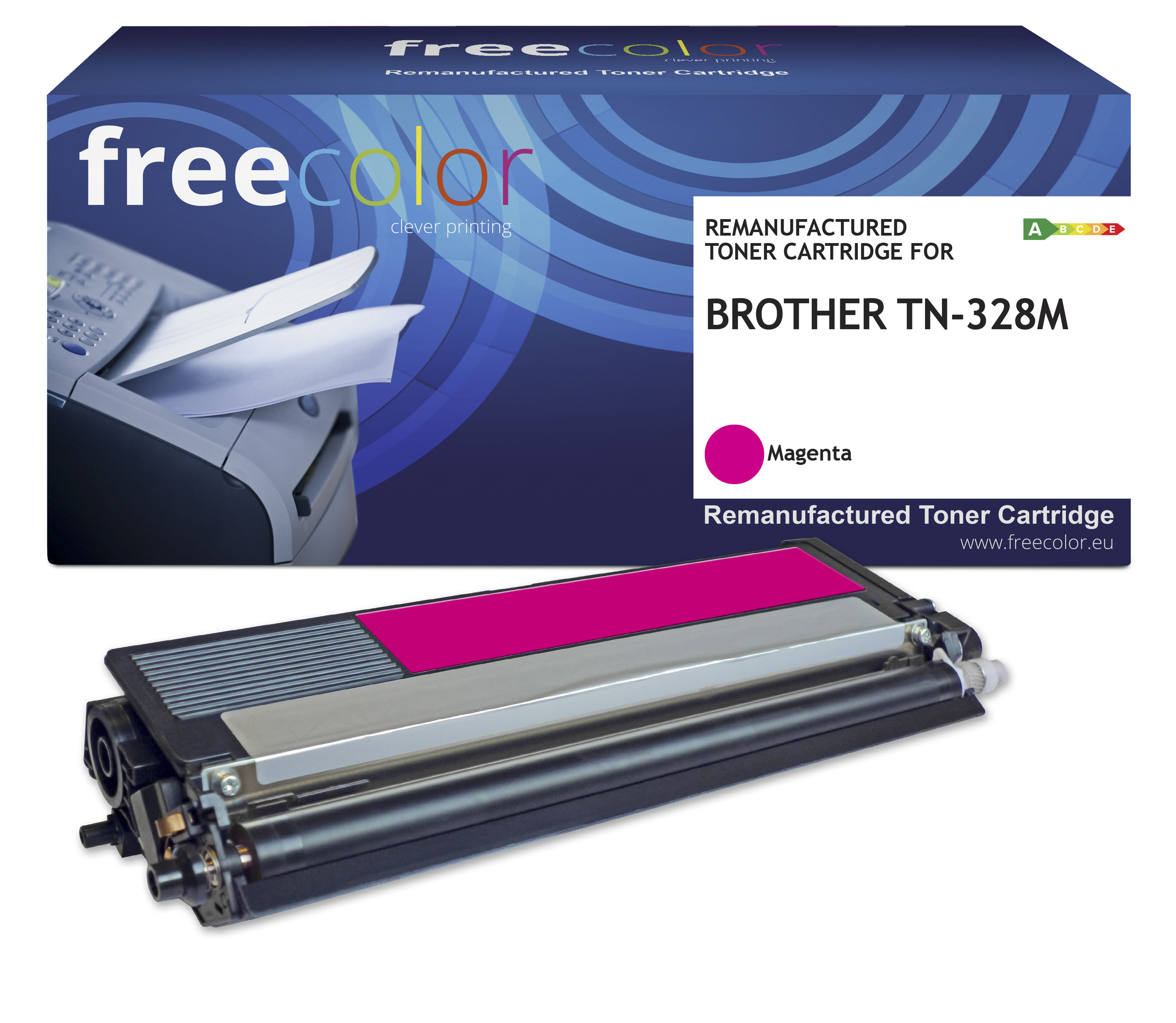 Freecolor Toner Brother TN-328M magenta 6000 Seiten remanufactur Freecolor Toner Brother TN-328M magenta 6000 Seiten remanufactur