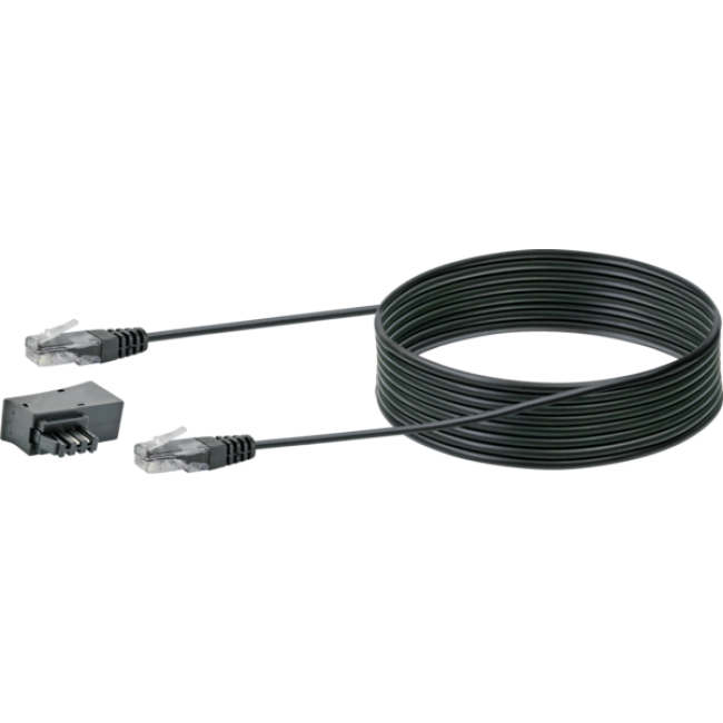 Schwaiger Steckeradapter TAE-F/&shy;RJ45 6m Schwarz