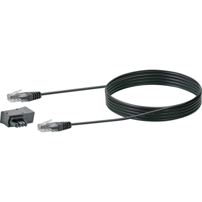 Schwaiger Steckeradapter TAE-F/&shy;RJ45 3m Schwarz