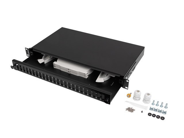 LANBERG 19" Fiber Patchpanel 1U 24xSC DUPLEX/­24xLC QUAD sw LANBERG 19" Fiber Patchpanel 1U 24xSC DUPLEX/­24xLC QUAD sw