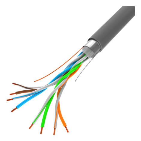 LANBERG LAN-Ethernet-Netzwerkkabel 305m FTP CCA Kabel grau
