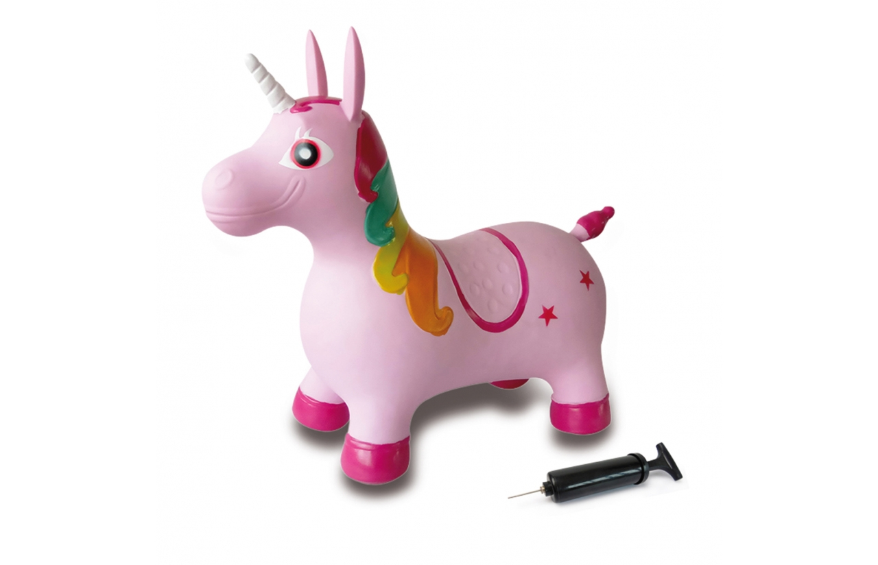 Jamara Hüpftier Einhorn bunt mit Pumpe Jamara Hüpftier Einhorn bunt mit Pumpe