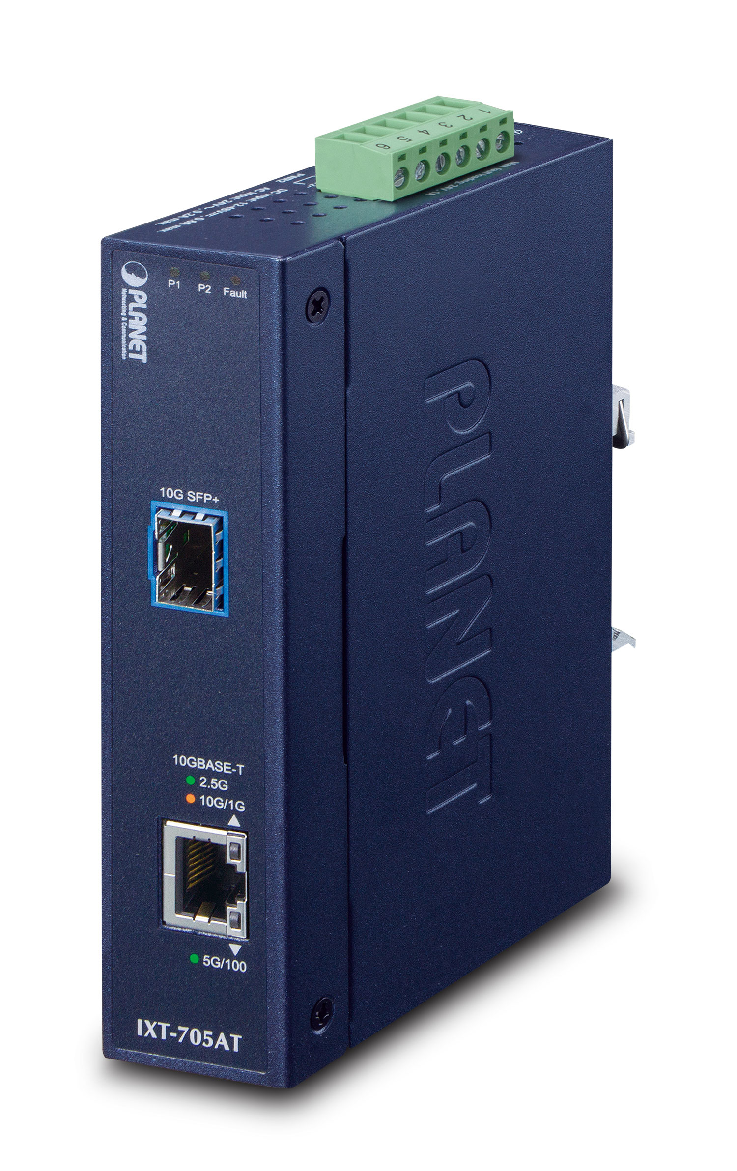 PLANET Industrial 10G Copper to 10GBASE-X SFP+ Media Conv.