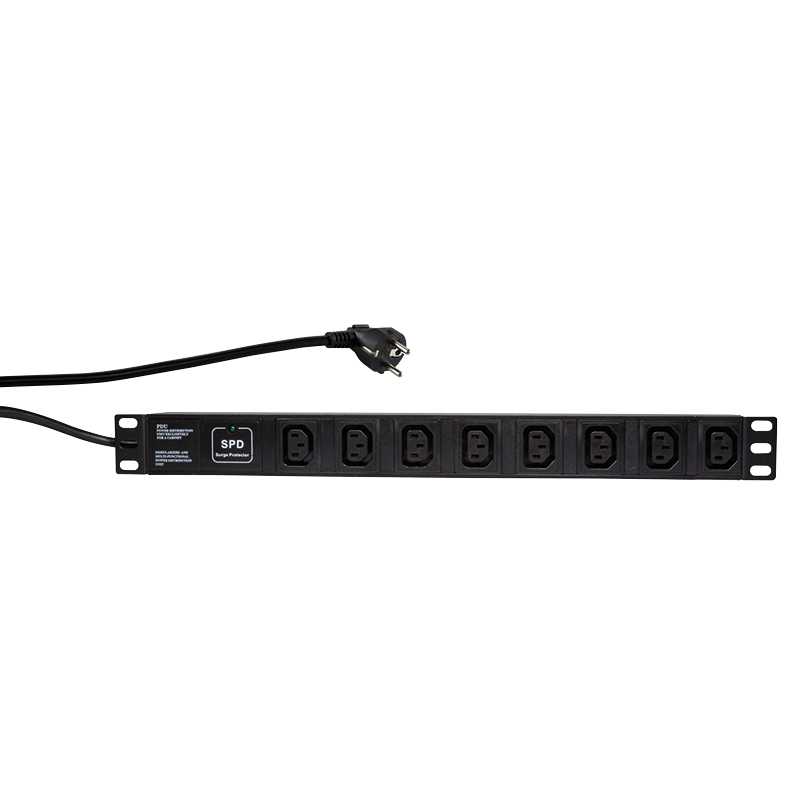 Logilink Steckdosenleiste 19" 8fach IEC320, schwarz
