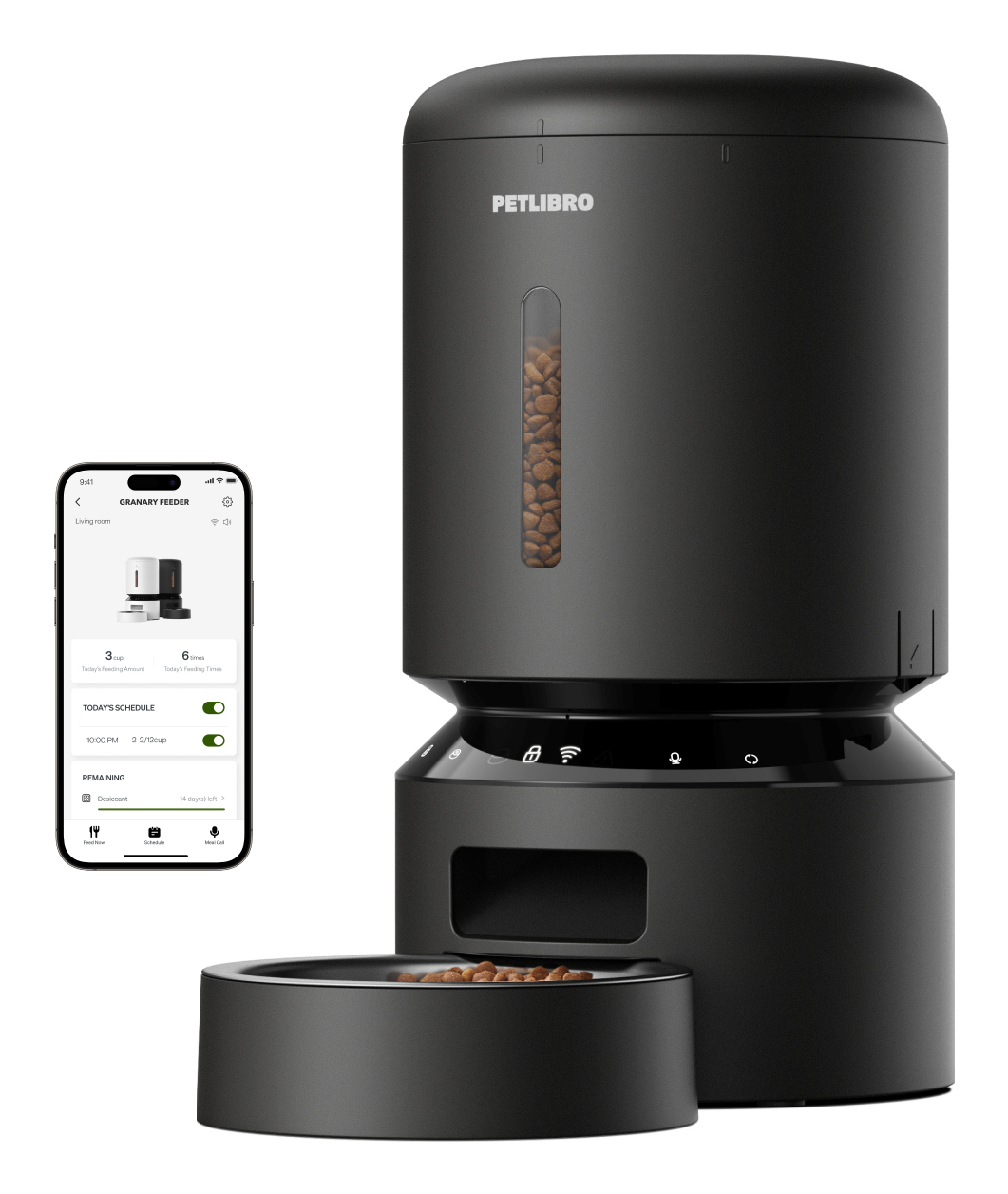 PETLIBRO GRANARY WIFI FEEDER BLACK