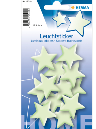 HERMA Leuchtsticker Sterne Mini