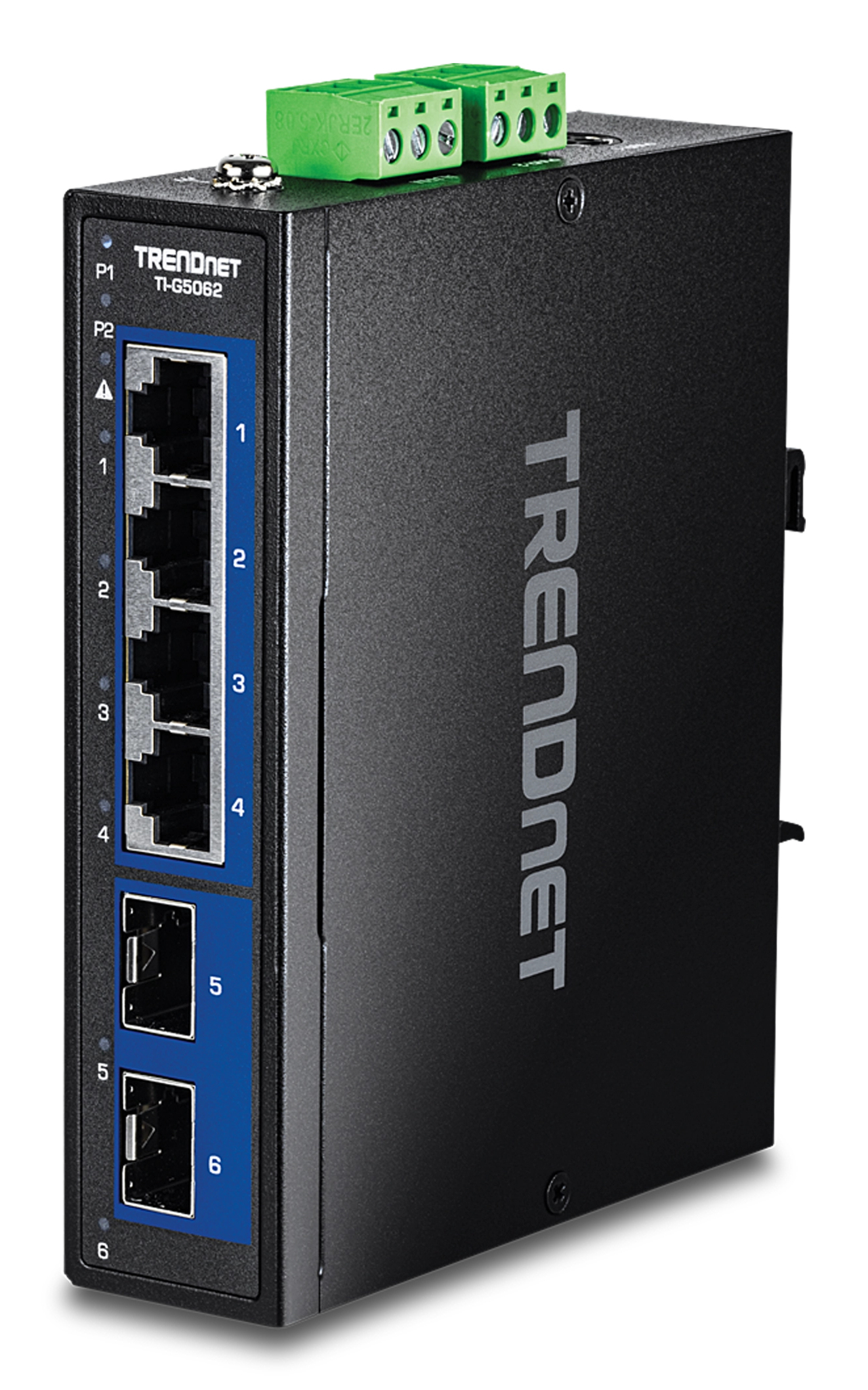 TRENDnet Industrial Switch 6-Port 2.5G 2x10G SFP+ DIN-Rail TRENDnet Industrial Switch 6-Port 2.5G 2x10G SFP+ DIN-Rail