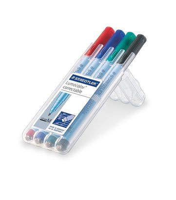 STAEDTLER Folienstift Lumocolor correct M 4ST