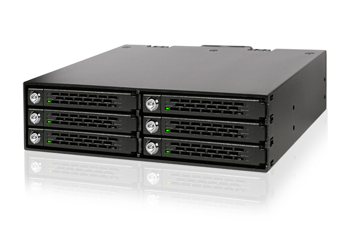Backplane IcyDock 6x6,3cm SATAI-III in 1x5,25"SSD bis9,5 KEY